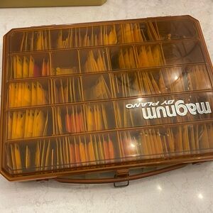 Vintage Magnum by Plano and Embroidery Floss numbered